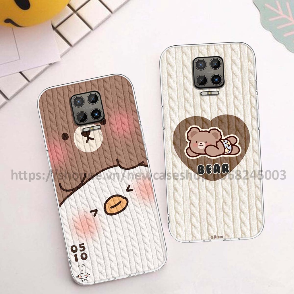 Ốp lưng Vsmart Aris / Aris Pro in hình họa tiết len Bear Cute