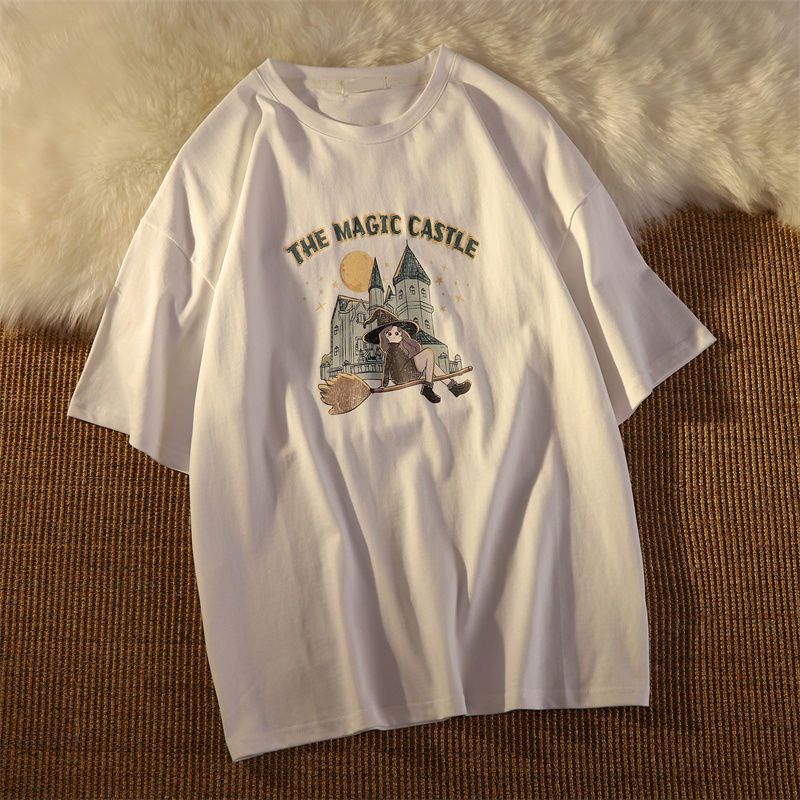 Áo thun COZOKC tay ngắn dáng rộng thời trang Hàn Quốc