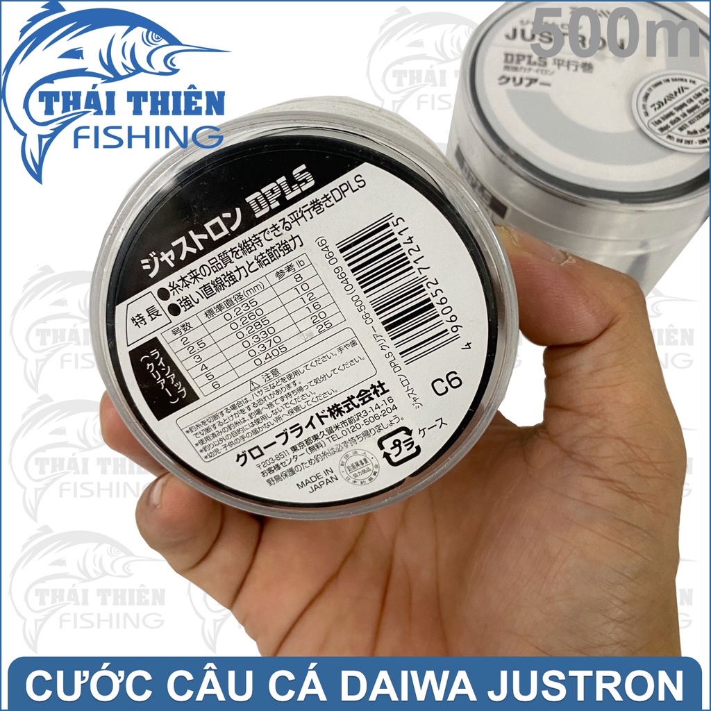 Dây Cước Câu Cá Daiwa Justron Cuộn 500m Made In Japan