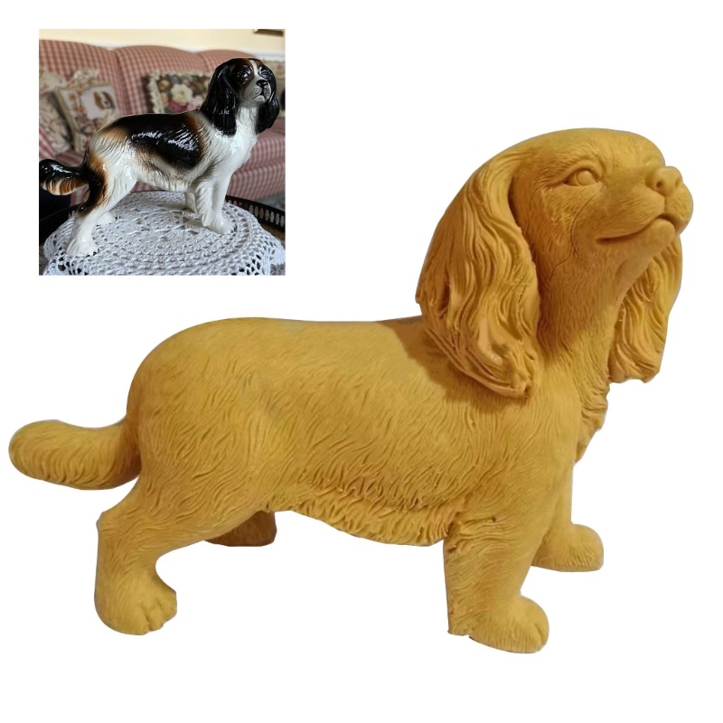 Tượng Cún Đứng Điêu Khắc Đáng Yêu Trang Trí Phòng Ngủ