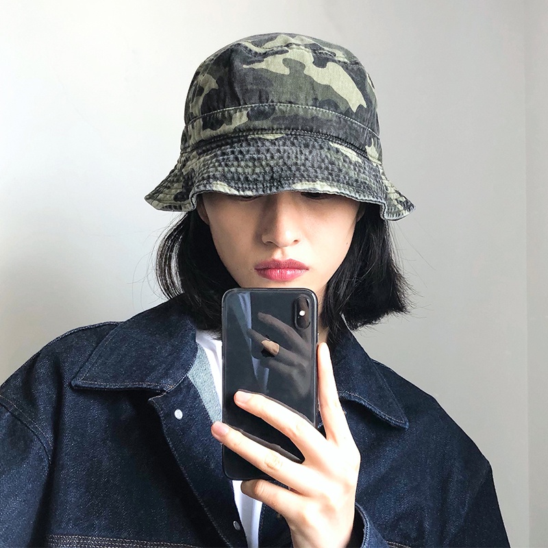 Nón Tai Bèo Chống Nắng Họa Tiết Rằn Ri Kiểu Hip-hop Nhật Hàn Cá Tính Cho Nam Và Nữ