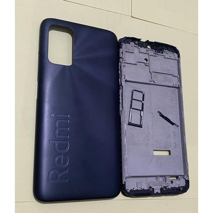 .Vỏ thay thế điện thoại Redmi 9T-2021 có luôn kính camera sau , khay sim