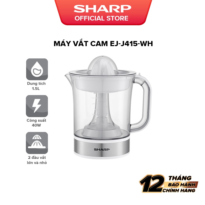 Máy Vắt Cam Sharp EJ-J415-WH Dung Tích 1.5L ( Màu Trắng)