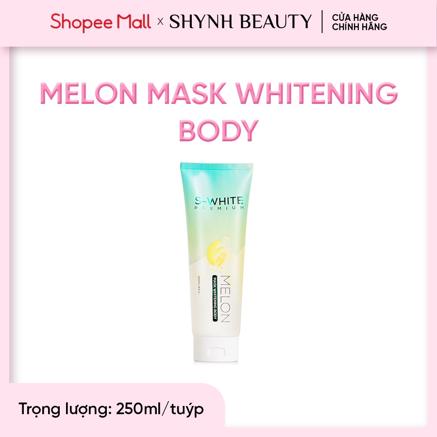 Kem Melon Mask Whitening Body Ủ Trắng Toàn Thân Dưa Gang S-White - 250ml