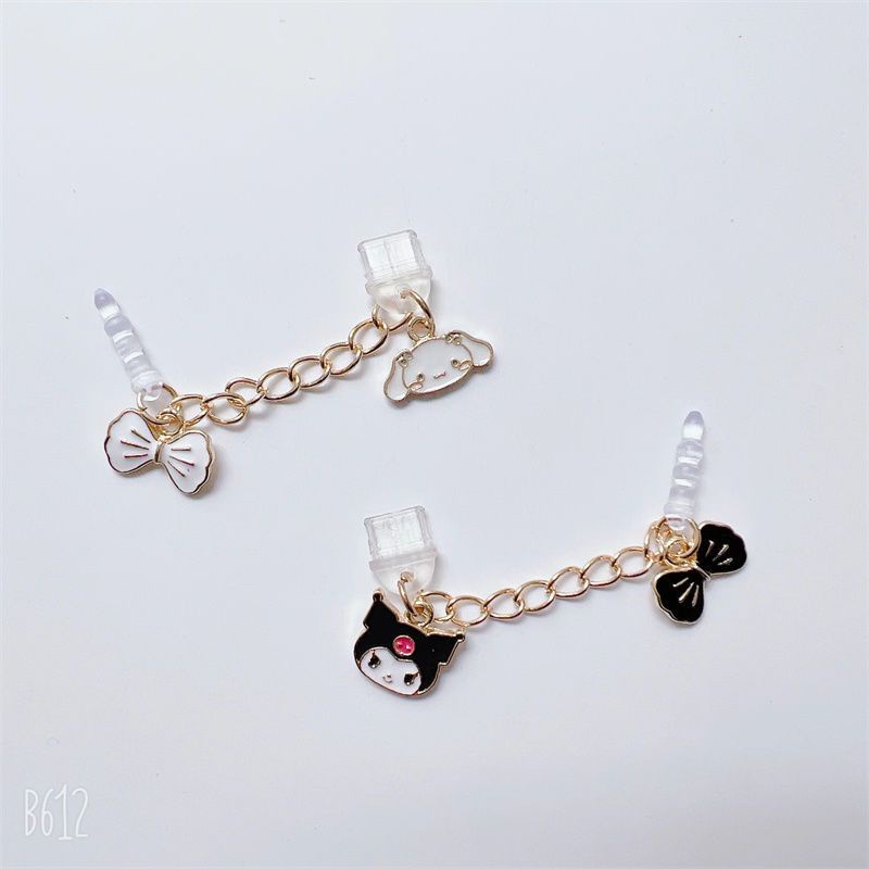 Nút Cắm Chống Bụi Kiểu Dáng Hoạt Hình Dễ Thương Trang Trí Điện Thoại Di Động