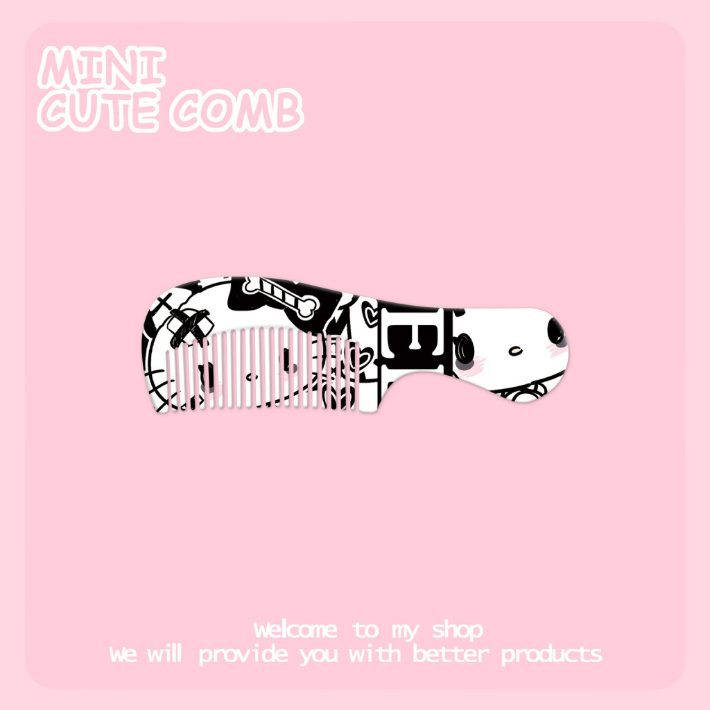 Lược Chải Tóc Mini Chống Tĩnh Điện Thiết Kế Hình Gấu Dâu Tây Dễ Thương