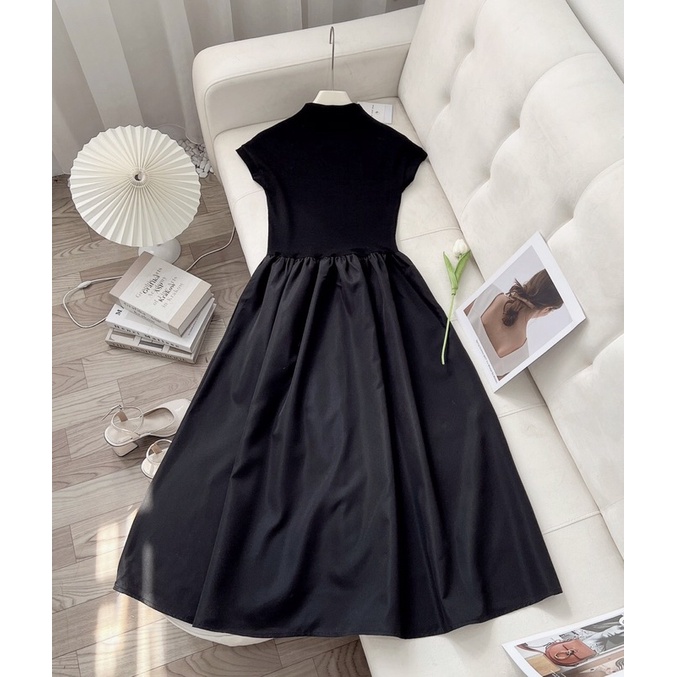Váy Maxi Thun Tăm Ulzzang, Đầm Nữ Dáng Dài Tiểu Thư Có Túi Hông | BigBuy360 - bigbuy360.vn
