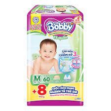 Tã quần bobby size m, 60 miếng