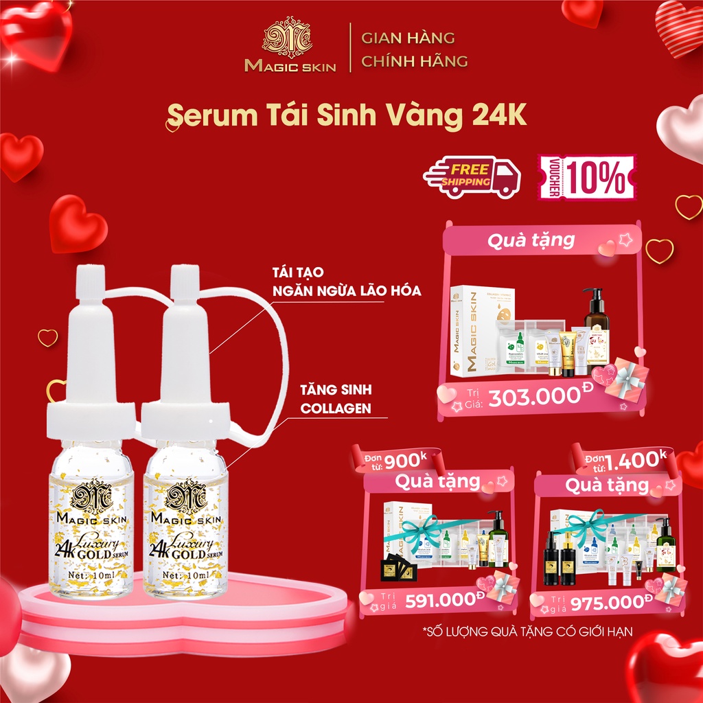 Serum dưỡng da Magic Skin tinh chất vàng Luxury 24k Gold Serum