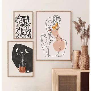 Set 3 tranh canvas treo tường hiện đại big size  X202