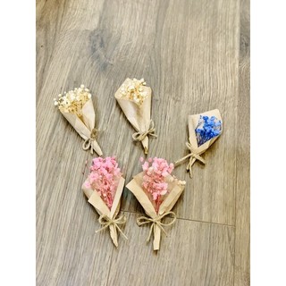 Hoa mini tặng quà, bó hoa khô trang trí, bó hoa khô nhỏ tặng khách hàng, decor bàn học, tặng sinh nhật