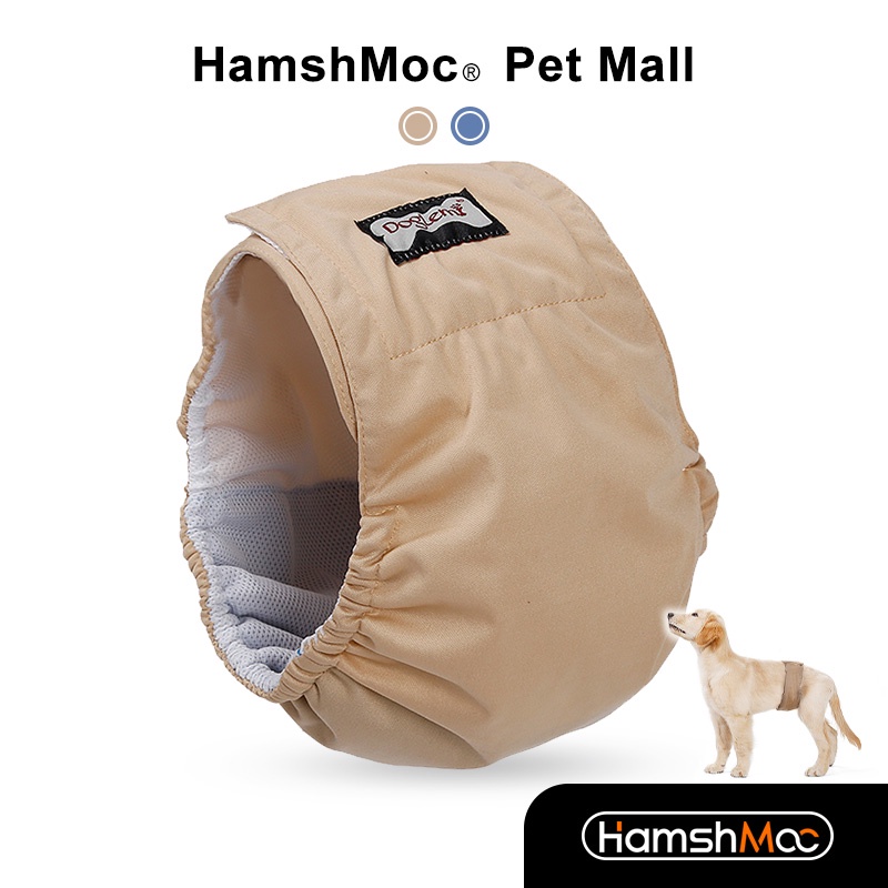 HamshMoc Tã Quần Thoáng Khí Thấm Hút Tốt Chống Rò Rỉ Có Thể Điều Chỉnh Và Tái Sử Dụng Cho Cún Cưng