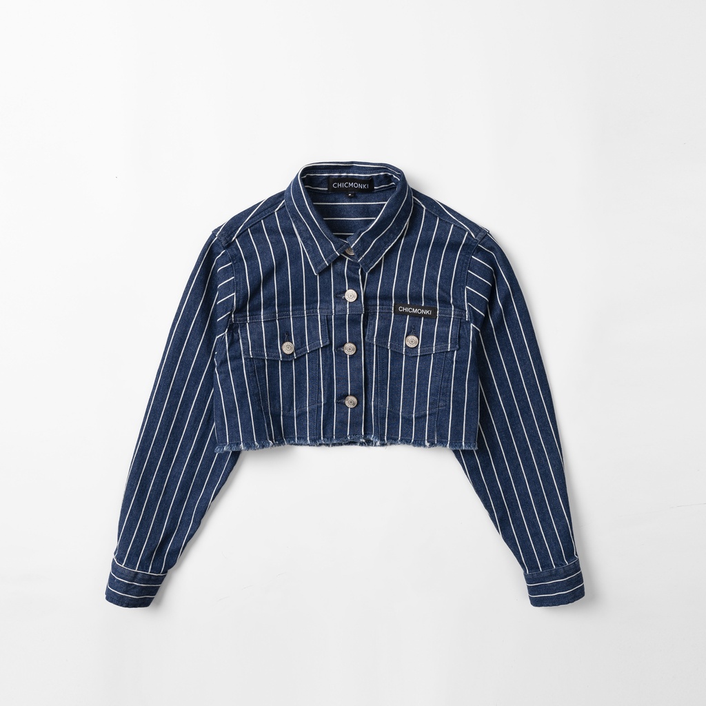 Áo khoác jeans nữ CHICMONKI phom croptop  - CMJ1467