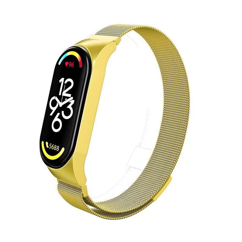Phù Hợp Dây Đeo Thay Thế Bằng Kim Loại Cho Xiaomi Mi band 3 4 5 6 Mi Band7