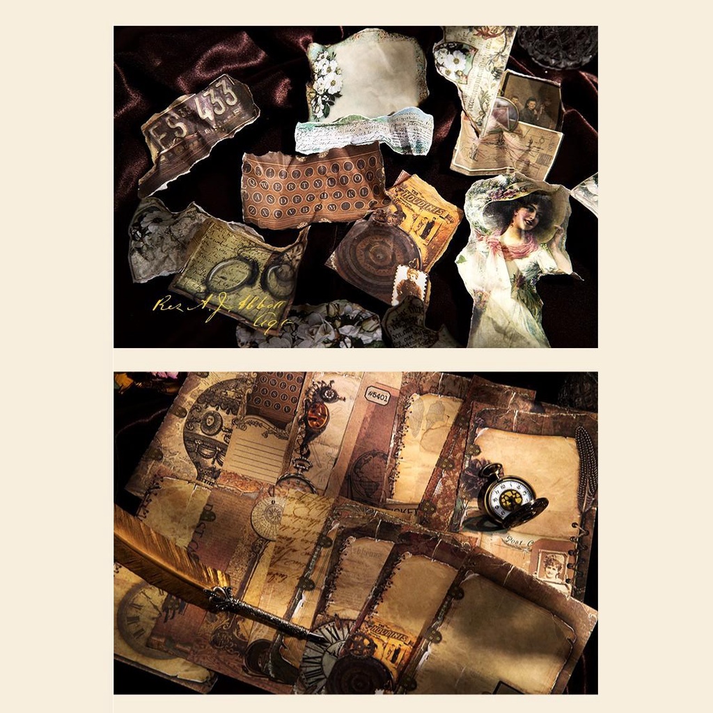 Sổ tay nhật ký a5 - sổ ghi chép bìa cứng phong cách cổ điển vintage cao cấp - meet the beauty of lile
