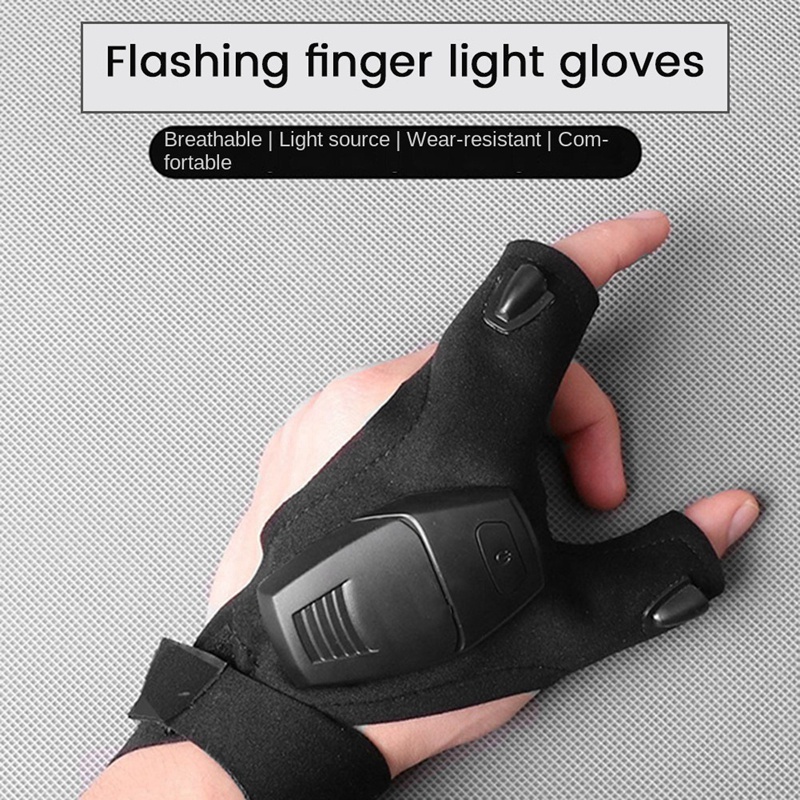 Găng Tay Đèn Pin LED Có Thể Sạc Lại Dùng Để Sửa Chữa Câu Cá