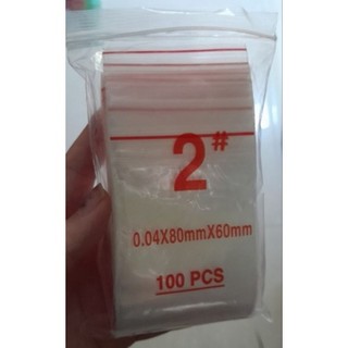 1Kg Túi Zip Chỉ Đỏ Số 02