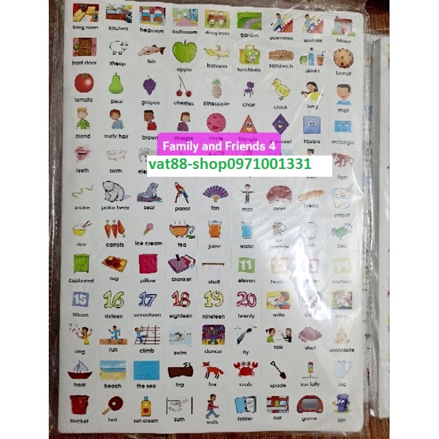 Sticker từ vựng Family & Friends bản quốc tế............