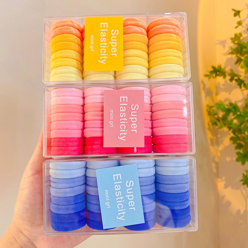 Dây Buộc Tóc Cao Su Co Giãn Nhiều Màu Sắc Dành Cho Nữ