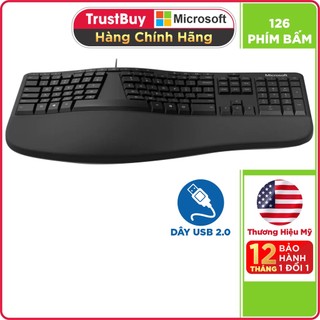 Bàn Phím Cao Cấp Microsoft Ergonomic - Hàng Chính Hãng