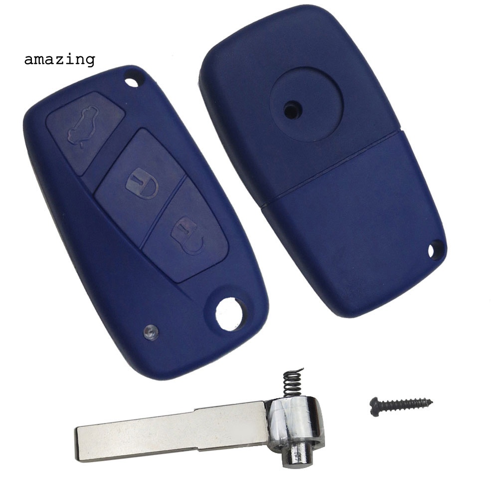 Vỏ Chìa Khóa Điều Khiển Từ Xa 3 Nút Cho Fiat Grande Punto Stilo Panda