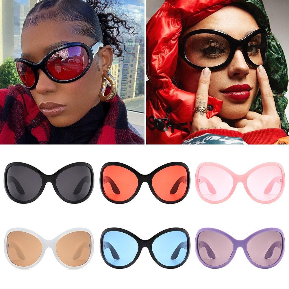 Kính Mát Oversized Y2K Phong Cách Hip Hop Cho Nữ