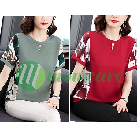 Áo trung niên nữ đẹp A15 - Kiểu thời trang cho người lớn tuổi trung tuổi U40 U50 Đẹp sang trọng cao cấp Bigsize giá rẻ
