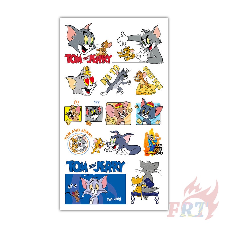 ❣️1 Tấm Hình Xăm Dán Mèo Và Chuột Mini❣️ Hình Xăm Dán Chống Thấm Nước Quyến Rũ