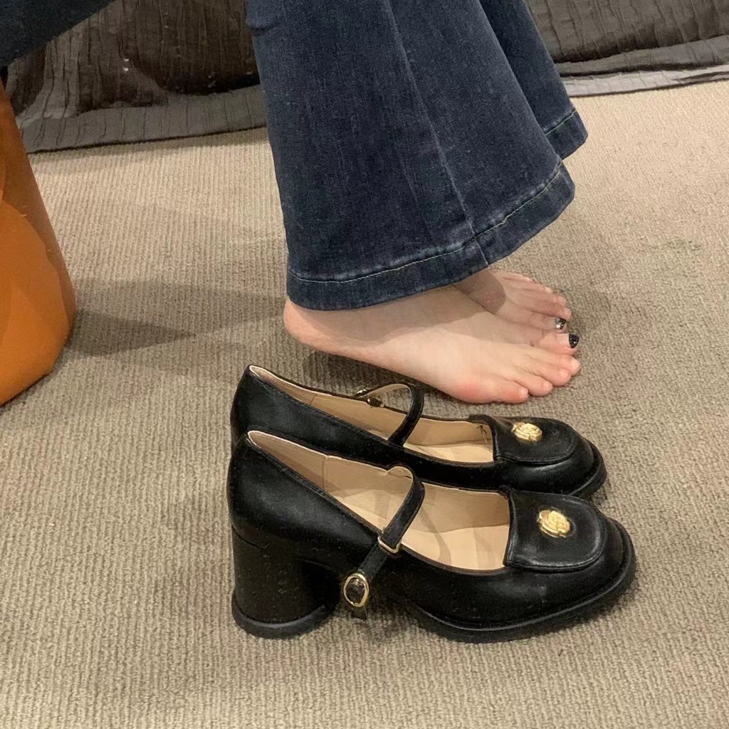 Giày Cao Gót Mary Jane Thiết Kế Mới Thời Trang Dành Cho Mùa Xuân 2023