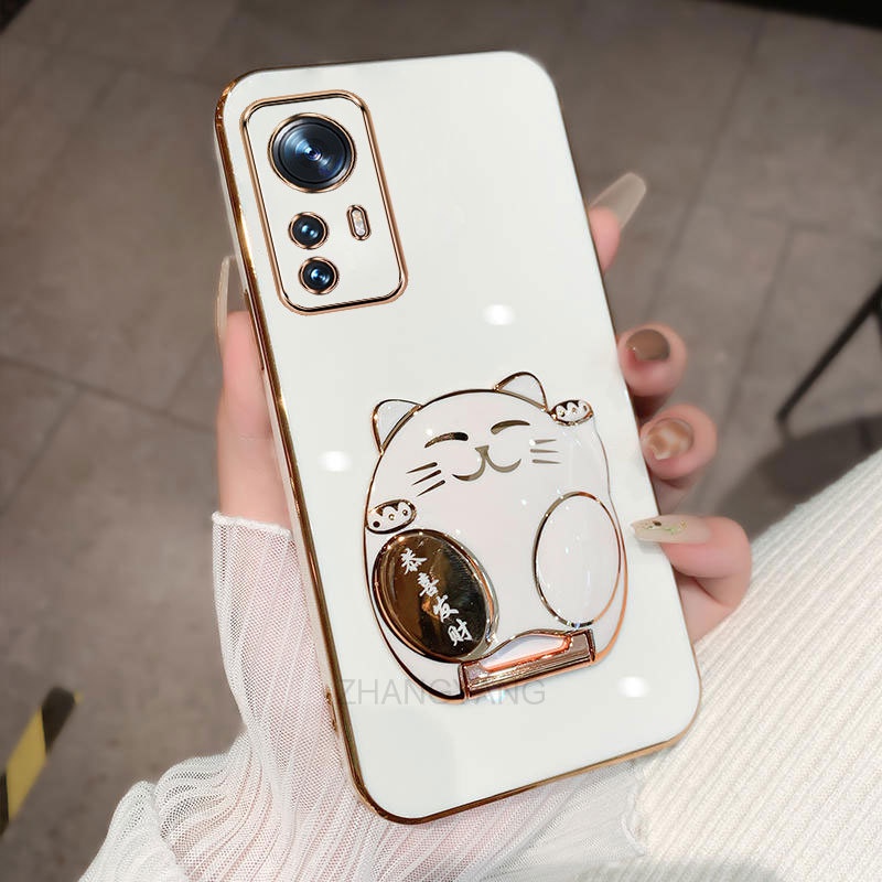 Ốp lưng xiaomi 12 xiaomi 12 Pro xiaomi 12T Pro xiaomi 12 lite ốp điện thoại TPU Silicon Mềm Họa Tiết Mèo 3D Có Giá Đỡ Cho xiaomi 12 xiaomi 12 Pro xiaomi 12T Pro xiaomi 12 lite
