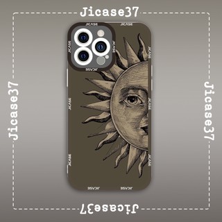 Ốp lưng iphone samsung xiaomi oppo cạnh vuông Jicase JMcase Mặt Trời Vintage Aesthetic Cổ Điển