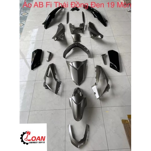 DÀN ÁO , VỎ NHỰA AIR BLADE THÁI MÀU ĐỒNG ĐEN ZIN CHÍNH HÃNG HONDA THÁI _ SHOP PHỤ TÙNG HONDA
