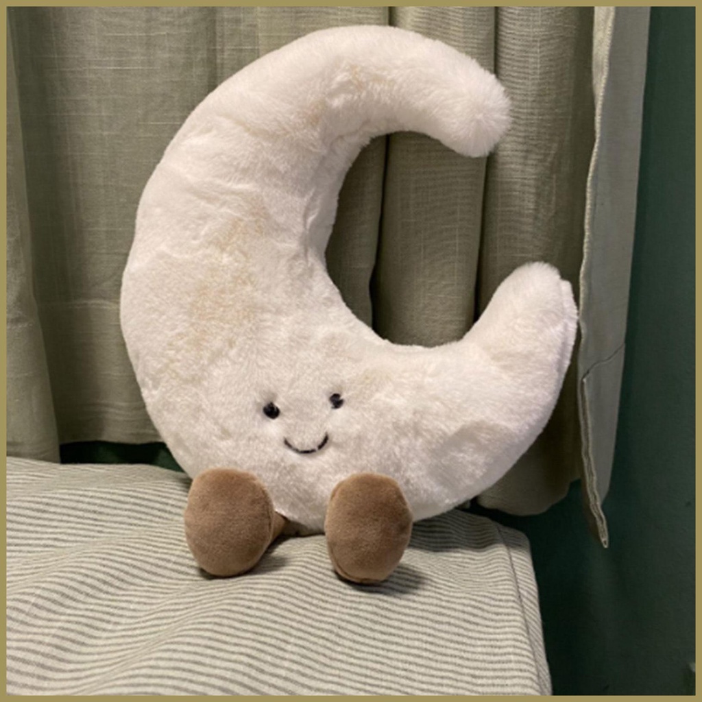 【COD】Thú Nhồi Bông Hình Mặt Trăng / Mặt Trời Dễ Thương ​Trang ​Trí