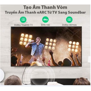 Cáp HDMI 2.1 Ugreen 8K@60Hz ( 1m 80401 , 1.5m 80402 , 2m 80403 ) (Sợi Cotton)
