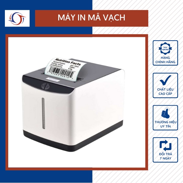 Máy In Mã Vạch Xprinter Q371 Tốc Độ In Cao Độ Phân Dải Tốt Bộ Nhớ Lớn Tránh Mất Đơn