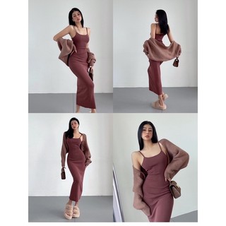 [HÀNG ĐẶT TRƯỚC] Đầm maxi dệt kim #402