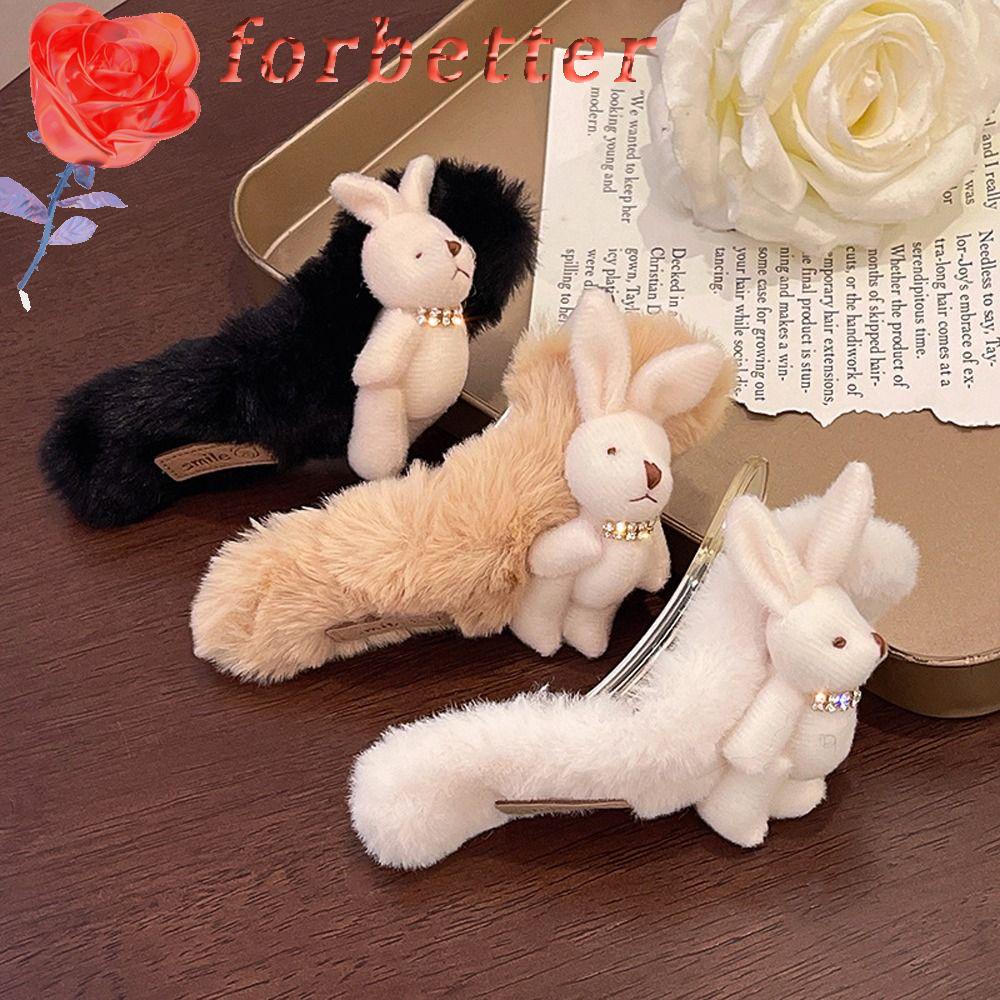 Kẹp Tóc Hình Thỏ Bằng Acrylic Dễ Thương Cho Nữ