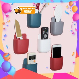 [HSP69] Hộp đựng remote,điện thoại có lỗ cắm sạc dán tường (vuông)🌝🌙[SIÊU SALE][SIÊU TIỆN]🔥💥Hộp đựng tiện ích treo tường