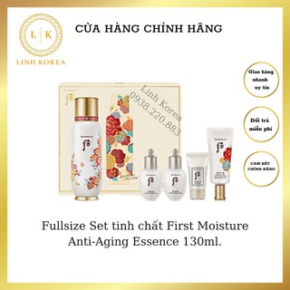 Fullsize Set tinh chất First Moisture Anti-Aging Essence 130ml.