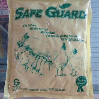 Safe guard men vi sinh rắc chuồng, bột lăn heo con (1kg)