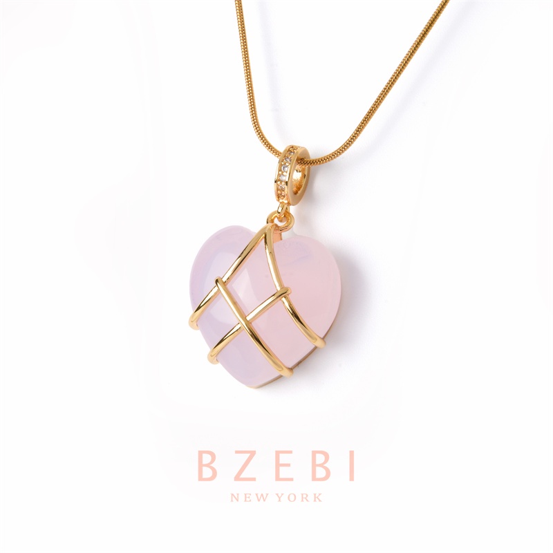 Mặt Vòng cổ Hình Trái Tim Bằng Bạch Kim BZEBI 18K 720n Không Gây Dị Ứng Cho Búp Bê Barbie