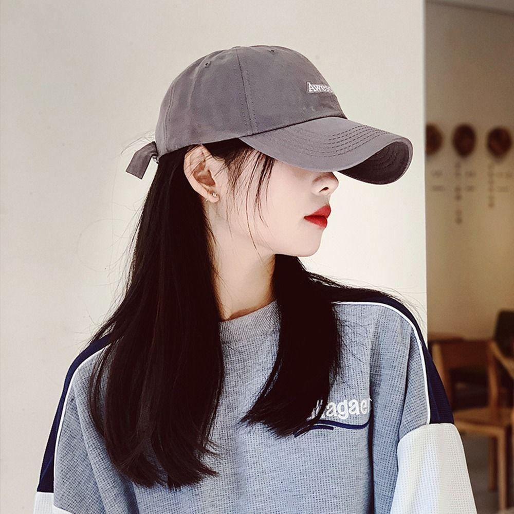 TWINKLE Mũ Lưỡi Trai Chất Liệu Cotton In Chữ Phong Cách Hàn Quốc Thời Trang Cho Cặp Đôi