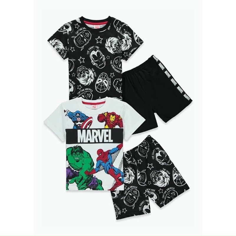 Set 2 bộ siêu nhân nhện đen trắng MARVEL