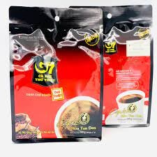 Cà phê g7 hòa tan đen không đường - bịch 100 gói 2gr