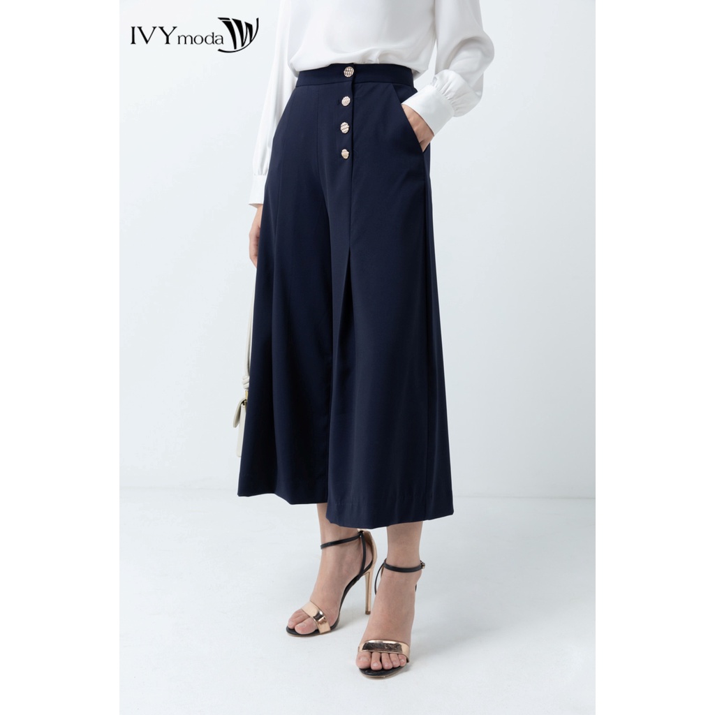 Quần dài 4 khuy nữ IVY moda MS 21M6385