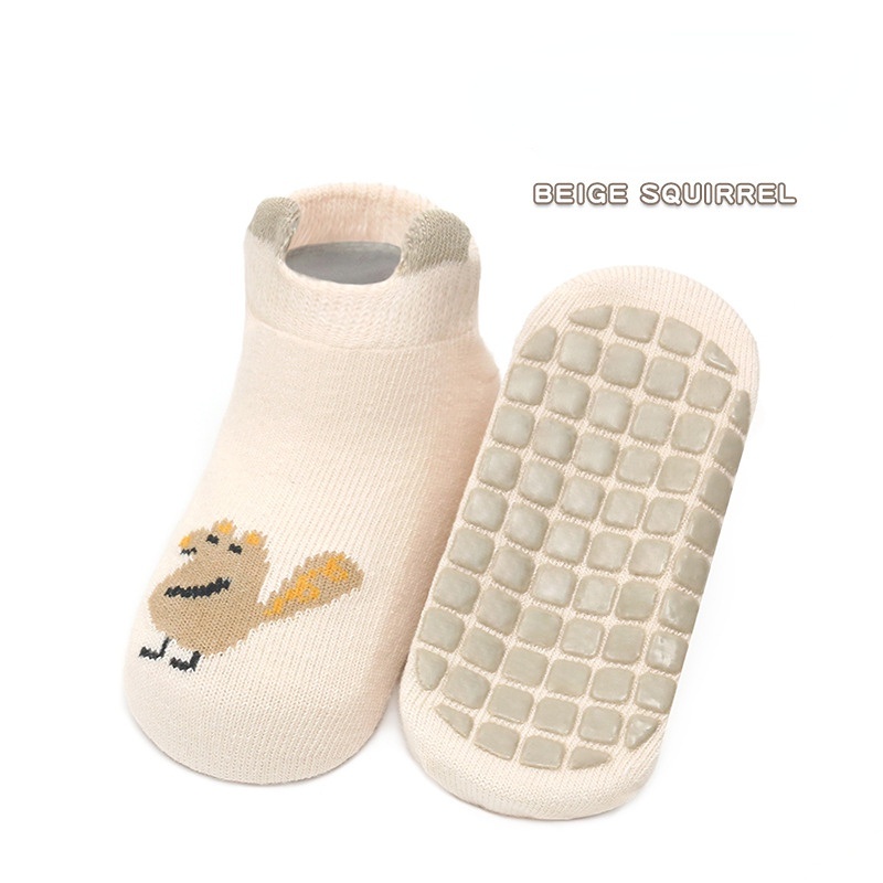 Vớ Cổ Ngắn Chống Trượt In Hình Hoạt Hình 3d Dễ Thương Thời Trang Thu Đông Cho Bé