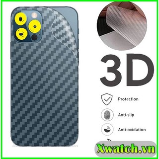 [SALE] Miếng dán Carbon mặt lưng iP 12 mini / 12 pro / 12 pro max 13 13 pro max 14 pro max chống bám vân tay