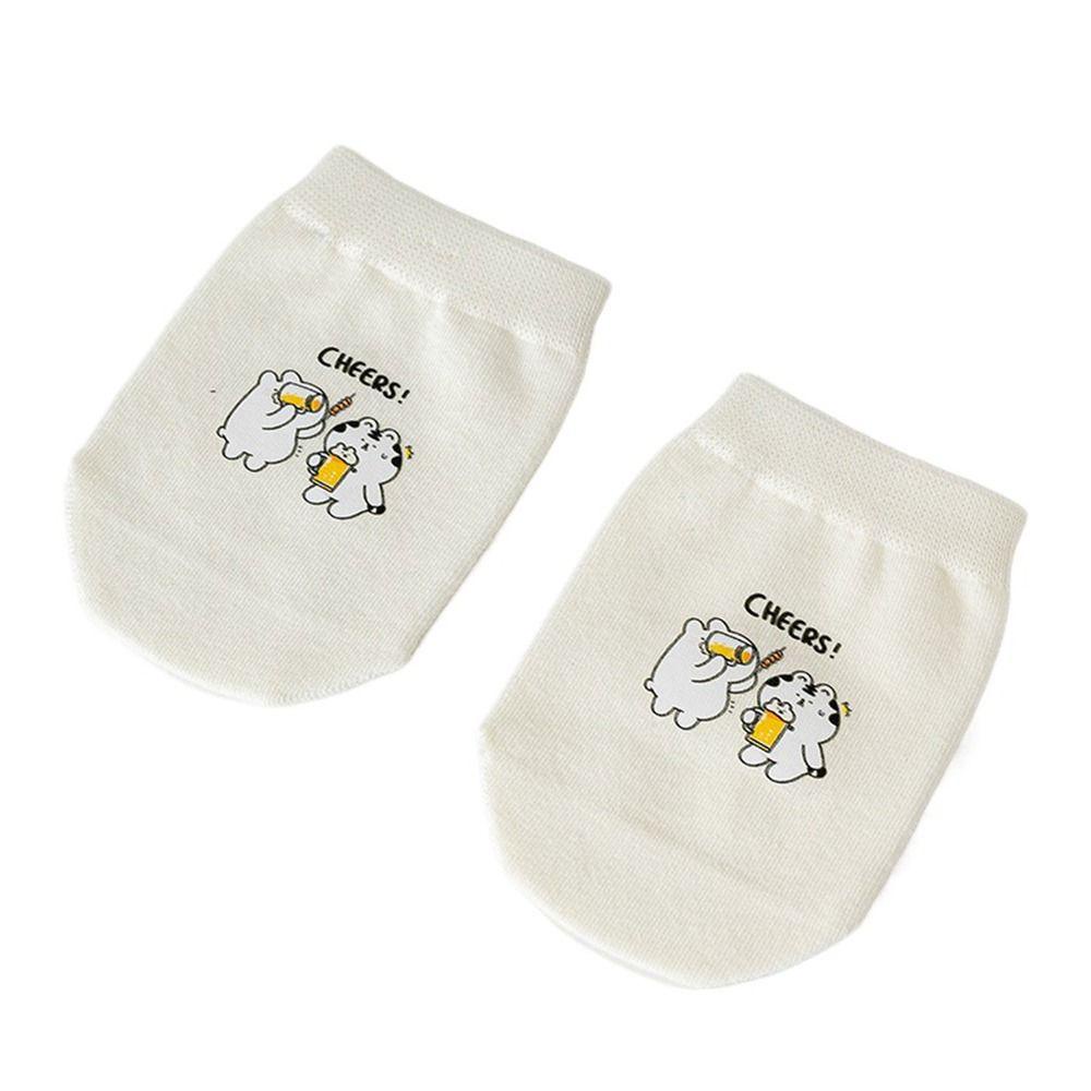 AROMA Vớ Mỏng Miệng Nông In Họa Tiết Hoạt Hình Dễ Thương Thời Trang Mùa Hè Cho Nữ