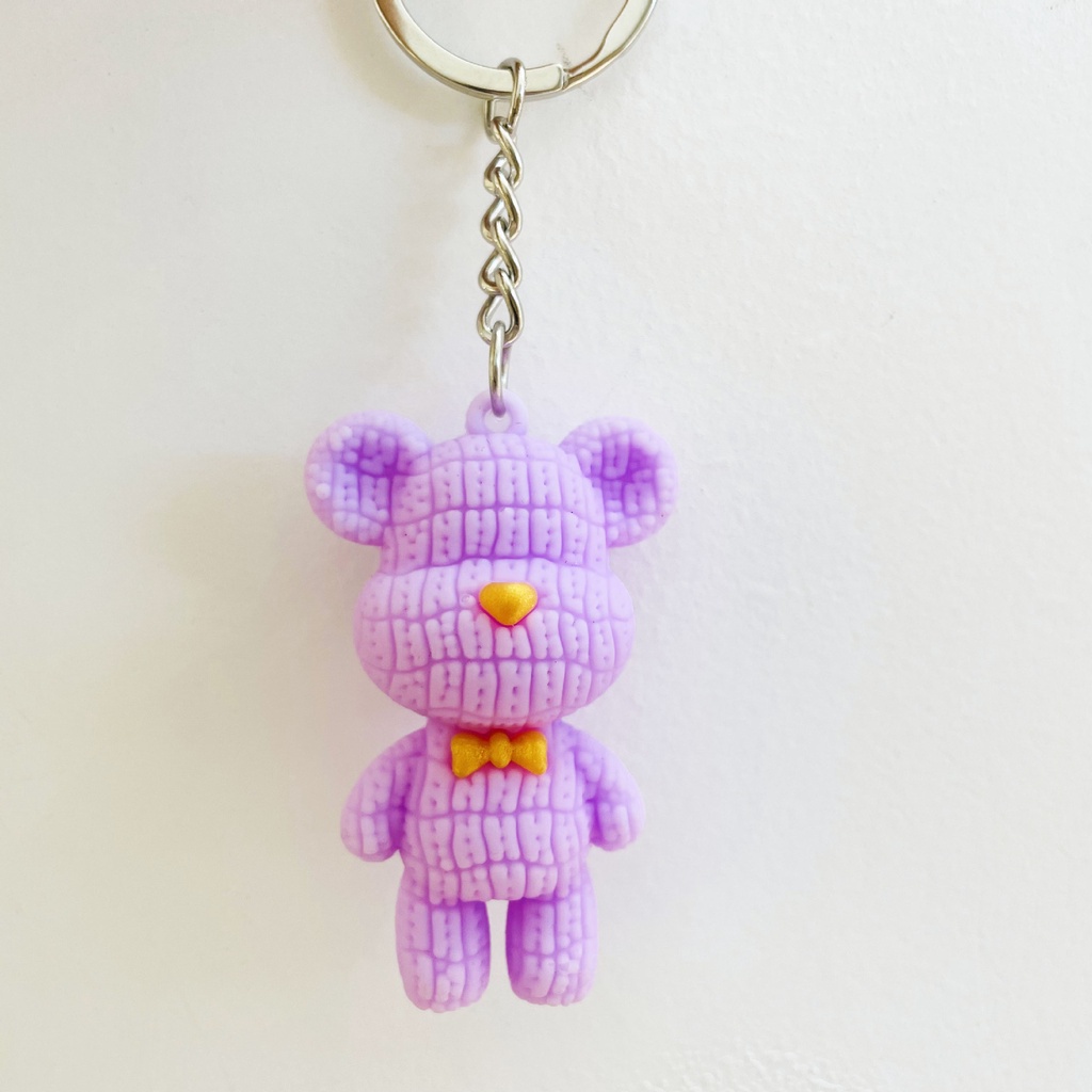 Móc Chìa Khóa Bằng Nhựa PVC Hình Gấu Dễ Thương Mẫu 2023