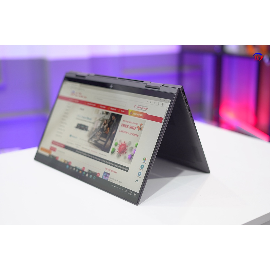 HP Envy 15 x360 , Gập Xoay 360 độ, {Ryzen R5-5500U, RAM 8G, SSD 256G, VGA on RX Vega 7, Màn 15.6 inch